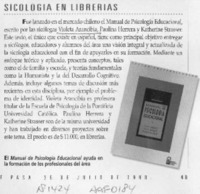 Sicología en librerías  [artículo].
