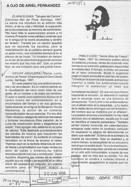 A ojo de Ariel Fernández  [artículo].