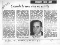 Cuando la rosa aún no existía  [artículo] José Miguel Gómez Rogers.
