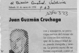 Juan Guzmán Cruchaga  [artículo] Hernán de la Carrera Cruz.