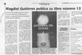Magdiel Gutiérrez publica su libro número 13  [artículo].