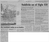 Valdivia en el siglo XXI  [artículo].