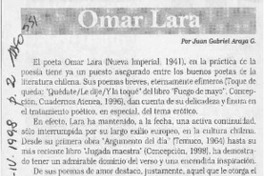 Omar Lara  [artículo] Juan Gabriel Araya G.