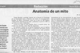 Anatomía de un mito  [artículo] Juan Gabriel Araya G.