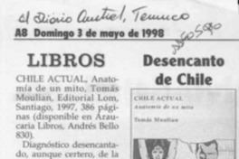 Desencanto de Chile  [artículo] Jaime Otazo H.