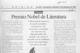 Premio Nobel de Literatura  [artículo].