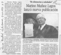 Marino Muñoz Lagos lanzón nueva publicación