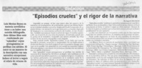 "Episodios crueles" y el rigor de la narrativa  [artículo] Eugenio García Díaz.