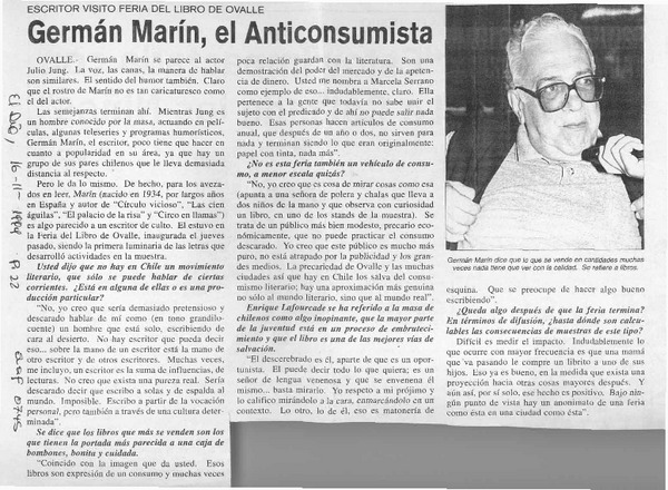 Germán Marín, el anticomunista  [artículo].