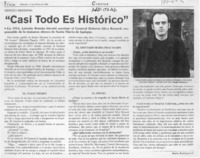"Casi todo es histórico"  [artículo]Mario Rodríguez O.