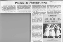 Poemas de Floridor Pérez