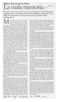 La mala memoria  [artículo] Luis Alberto Maira.