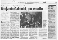 Benjamín Galemiri, por escrito  [artículo] Leopoldo Pulgar I.