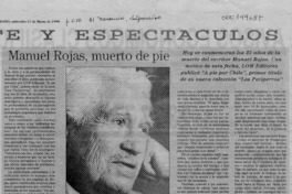 Manuel Rojas, muerto de pie  [artículo].