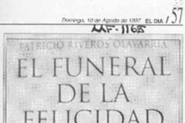 El Funeral de la felicidad  [artículo].