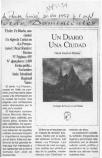 Un Diario, una ciudad  [artículo].