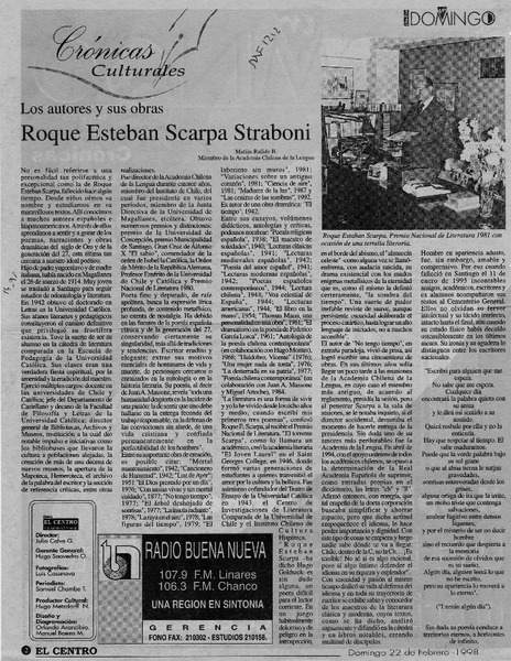 Roque Esteban Scarpa Straboni  [artículo] Matías Rafide B.