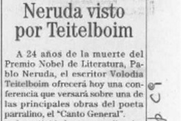 Neruda visto por Teitelboim