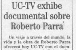 UC-TV exhibe documental sobre Roberto Parra