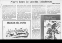 Nuevo libro de Volodia Teitelboim  [artículo] Marino Muñoz Lagos.