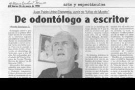 De odontólogo a escritor  [artículo] Eduardo Henríquez O.