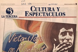 Víctor Jara se manifiesta