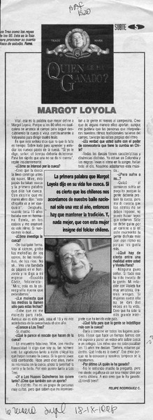Margot Loyola  [artículo] Felipe Rodríguez C.