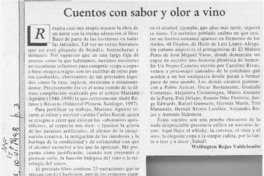 Cuentos con sabor y olor a vino  [artículo] Wellington Rojas Valdebenito.