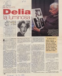 Delia la luminosa  [artículo] Loreto Novoa.