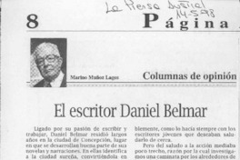 El escritor Daniel Belmar  [artículo] Marino Muñoz Lagos.