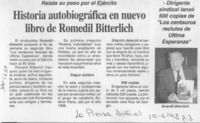 Historia autobiográfica en nuevo libro de Romedil Bitterlich  [artículo].