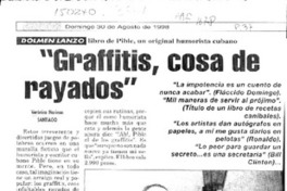 "Graffitis, cosa de rayados"  [artículo] Verónica Marinao.