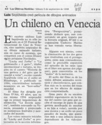 Un chileno en Venecia  [artículo].