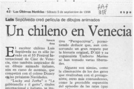 Un chileno en Venecia  [artículo].
