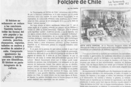 Folclore de Chile  [artículo] Tito Castillo.