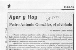 Pedro Antonio González, el olvidado  [artículo] Bernardo Camus Saldías.