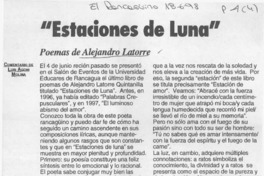 "Estaciones de luna"  [artículo] Luis Agoni Molina.