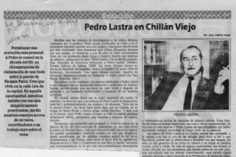 Pedro Lastra en Chillán Viejo