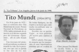 Tito Mundt (1914-1971)  [artículo] Jorge Abasolo Aravena.