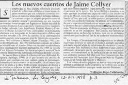 Los nuevos cuentos de Jaime Collyer  [artículo] Wellington Rojas Valdebenito.