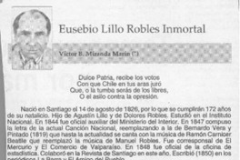 Eusebio Lillo Robles Inmortal  [artículo] Víctor B. Miranda Marín.