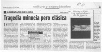 Tragedia minucia pero clásica  [artículo] Rodolfo Arenas R.