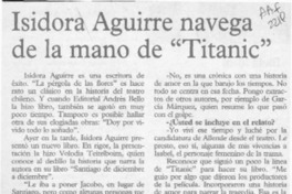 Isidora Aguirre navega de la mano de "Titanic"  [artículo].