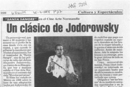 Un Clásico de Jodorowsky  [artículo].
