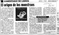 El origen de los monstruos  [artículo] Rodolfo Arenas.