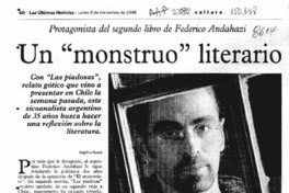 Un "monstruo" literario  [artículo] Angélica Rivera.