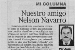 Nuestro amigo Nelson Navarro