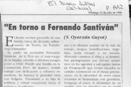 "En torno a Fernando Santiván"