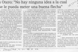 Edison Otero, "No hay ninguna idea a la cual no se le pueda meter una buena flecha"  [artículo] Pedro Guillermo Jara.