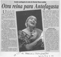 Otra reina para Antofagasta  [artículo].
